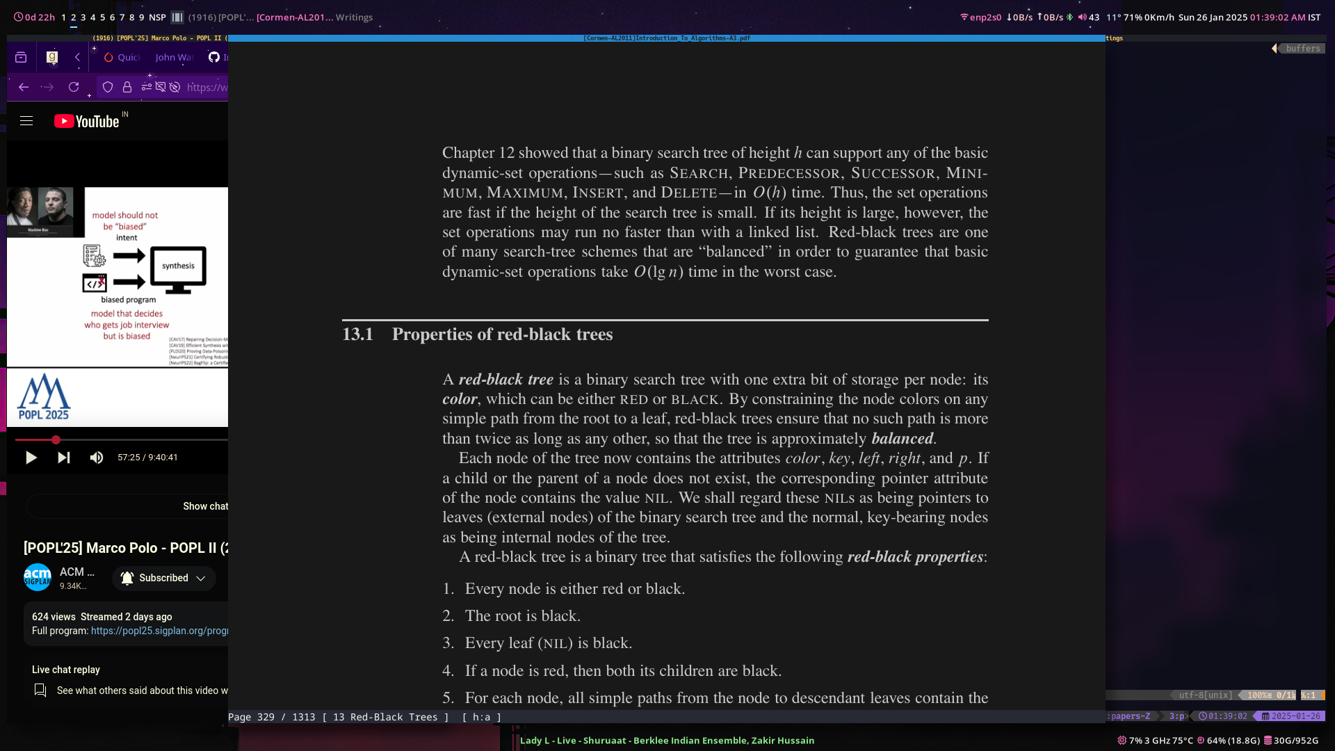 Three column layout with magnification